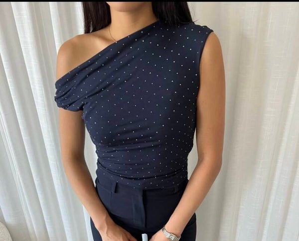 Starry Nights One Shoulder Top