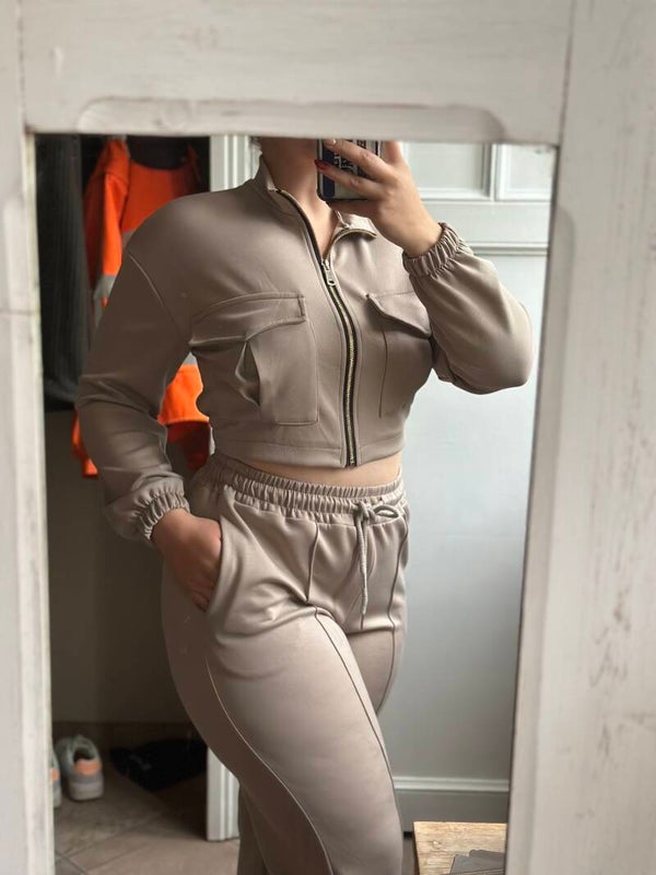 Mariah Comfy Set – Taupe