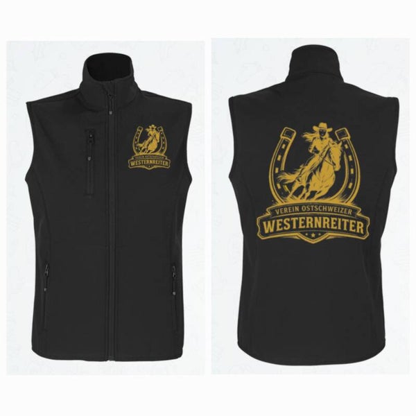 Softshell Weste Damen mit Vereinslogo - gedruckt