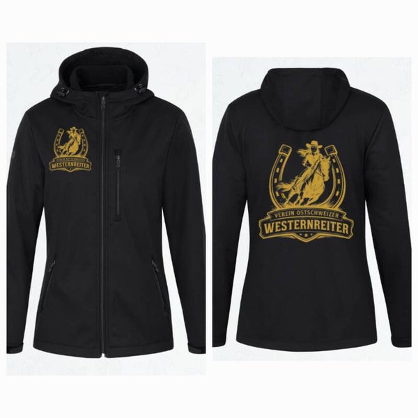 Softshell Jacke Damen mit Vereinslogo - gedruckt
