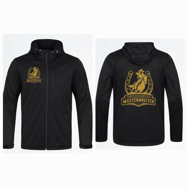 Softshell Jacke Herren mit Vereinslogo - gedruckt