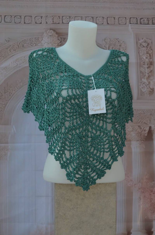 Gehaakte Dames Poncho – Handgemaakt & One Size