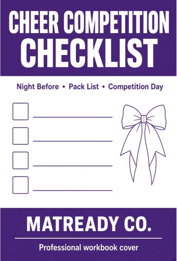 Cheer Competition Checklist PDF