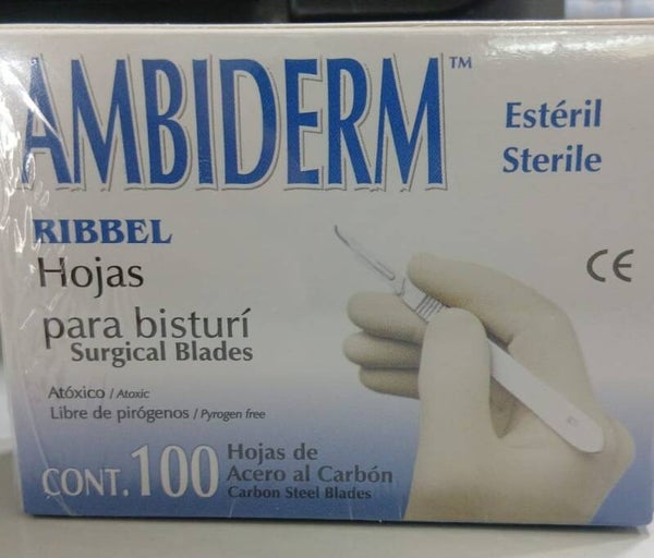 HOJA DE BISTURI 15C ACERO AL CARBON