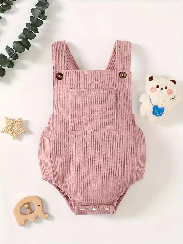 Wafel tuinpakje roze