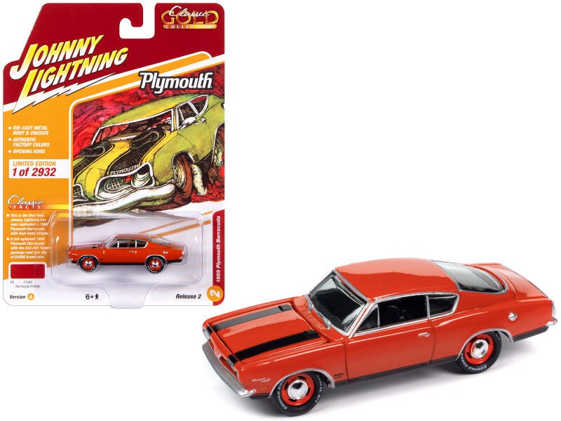 1969 Plymouth Barracuda 1/64 Scale Diecast Model JLCG032-JLSP354A