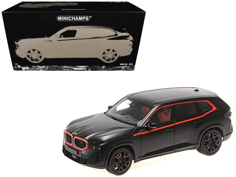 2023 BMW XM Matt Black 1/18 Scale Diecast Model 110023301