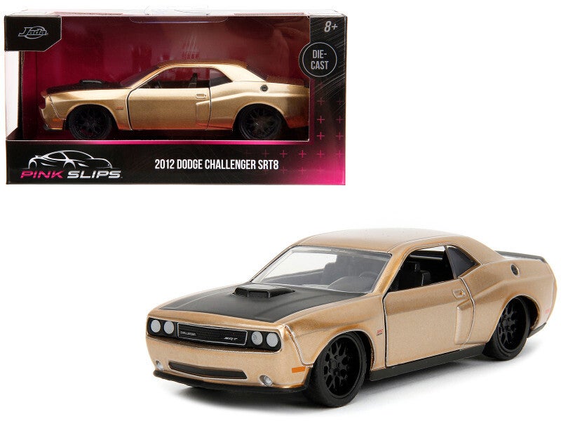 2012 Dodge Challenger SRT8 Gold 1:32 Scale Die cast Model Car by Jada - Collectible Muscle Vehicle 34855