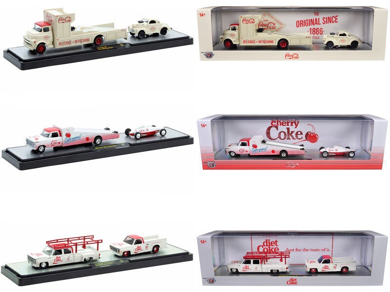 Auto Haulers Coca-Cola 3 Piece Set 1/64 Scale Diecast 56000-TW34