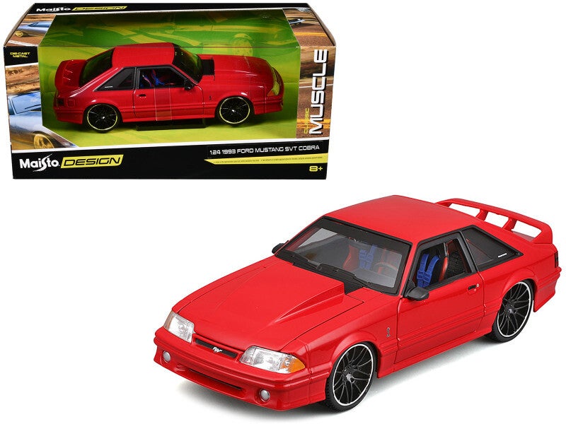 1993 Ford Mustang SVT Cobra Red 1/24 Scale Diecast Model 32549