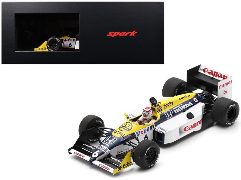 Williams FW11B #6 Nelson Piquet Formula 1 1/18 Scale Diecast Model 18S739
