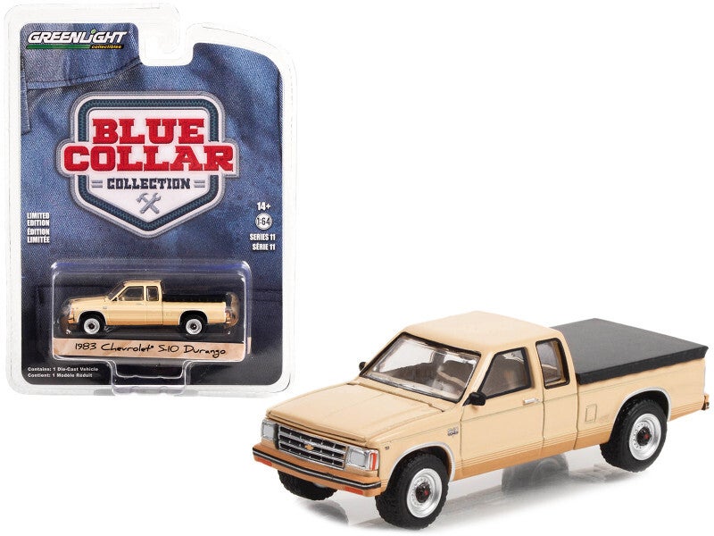 1983 Chevrolet S-10 Durango Pickup: Tan 1/64 Scale Die cast Model with Bed Cover by Greenlight 35240C