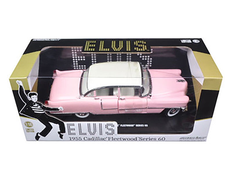 1955 Pink Cadillac Fleetwood Series 60 Elvis Presley 1:18 Scale Die cast Model by Greenlight 12950