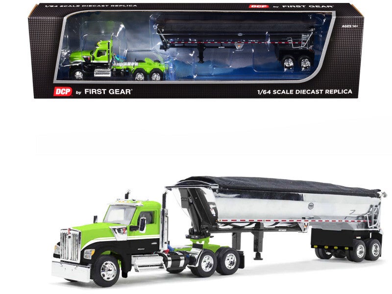 Kenworth W990 Day Cab & Dump Trailer 1/64 Scale Diecast 60-1660