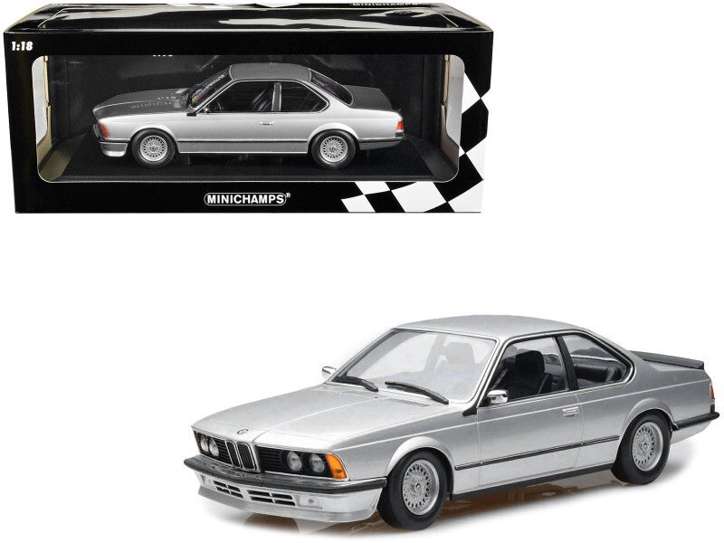1982 BMW 635 CSI Silver Metallic 1/18 Scale Diecast Model 155028107