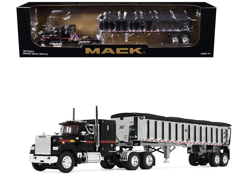 Mack Super-Liner W/Dump Trailer 1/64 Scale Diecast Model 60-2021