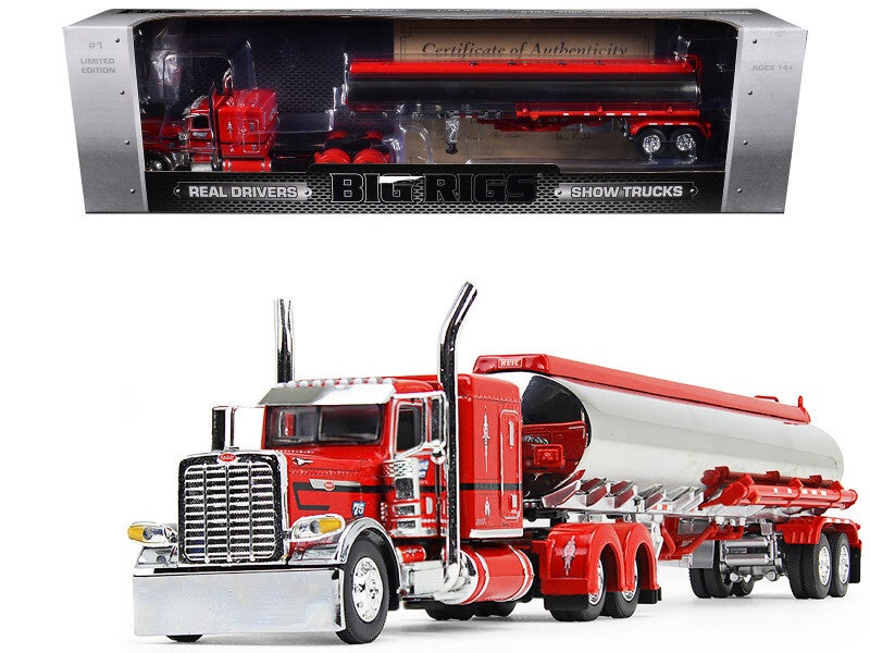 Peterbilt 389X Sleeper W/Tank Trailer 1/64 Scale Diecast Model 69-2000