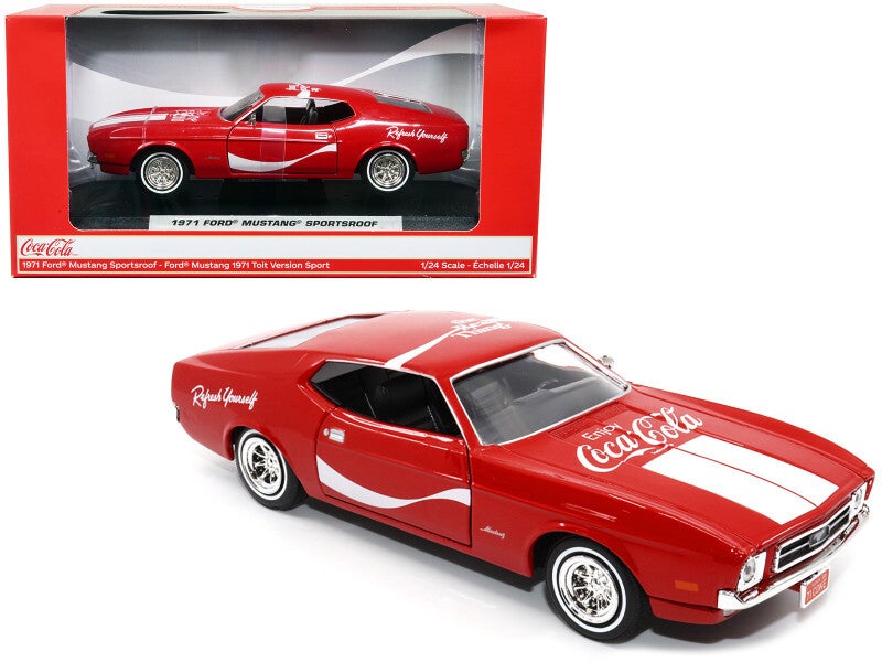 1971 Ford Mustang Coca-Cola 1/24 Scale Diecast Model 424071