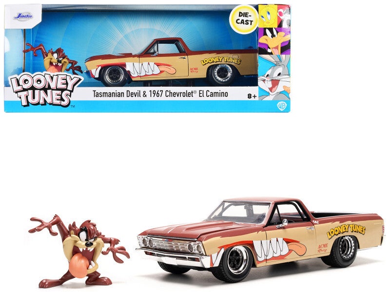 1967 Chevrolet El Camino W/Taz Figurine 1/24 Scale Diecast Model 35130