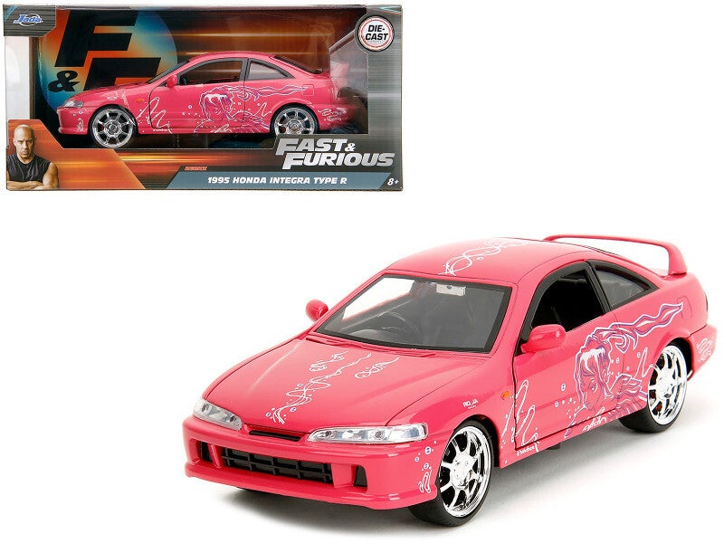 1995 Honda Integra Type R Pink 1/24 Scale Diecast Model 35876