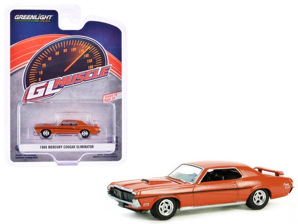 1969 Mercury Cougar Eliminator Die cast Model Car - Orange 1:64 Scale Greenlight Limited Edition 13350A