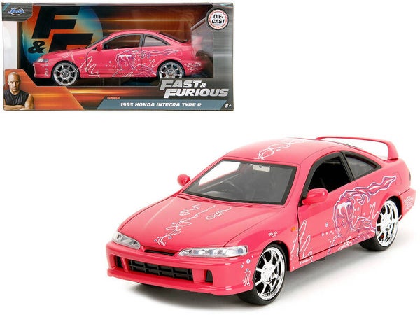 1995 Honda Integra Type R Pink 1/24 Scale Diecast Model 35876