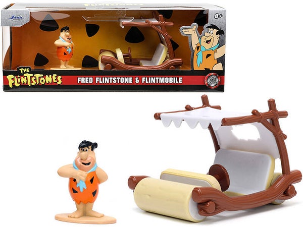 Flintmobile W/Fred Flintstone Figurine 1/32 Scale Diecast 33382