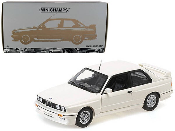 1987 BMW M3 Street White 1/18 Scale Diecast Model 180020307