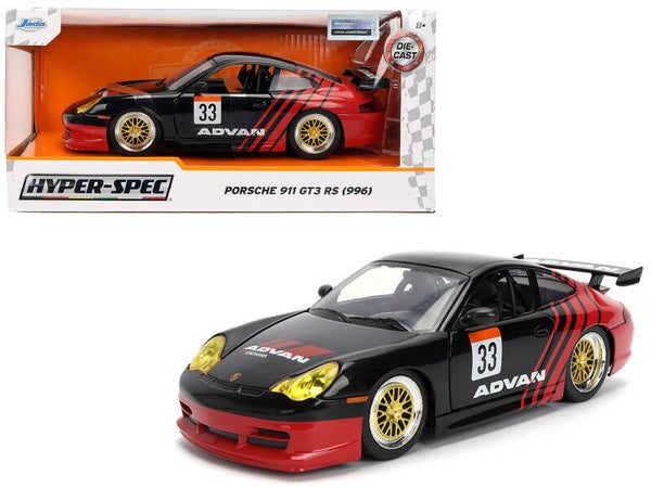 Porsche 911 GT3 RS (996) Advan Racing 1:24 Scale Die cast 36371