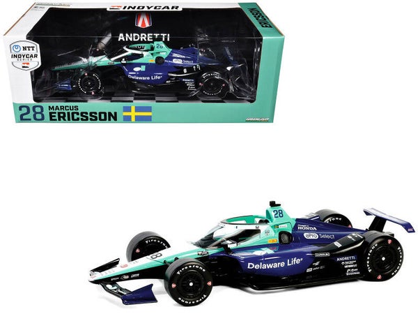 Dallara IndyCar #28 Marcus Ericsson 1/18 Scale Diecast Model 11244