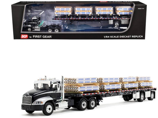 Mack Pinnacle Day Cab W/Flatbed & Pallets 1/64 Scale Diecast 60-1954