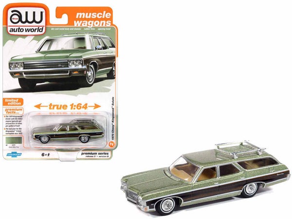 1970 Chevrolet Kingswood Estate Wagon 1/64 Scale Diecast Model 64452-AWSP177B