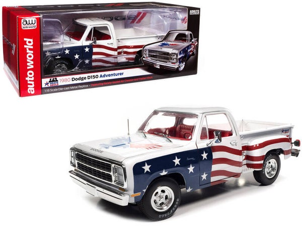 1980 Dodge D150 Adventurer Pickup 1/18 Scale Diecast Model AW310