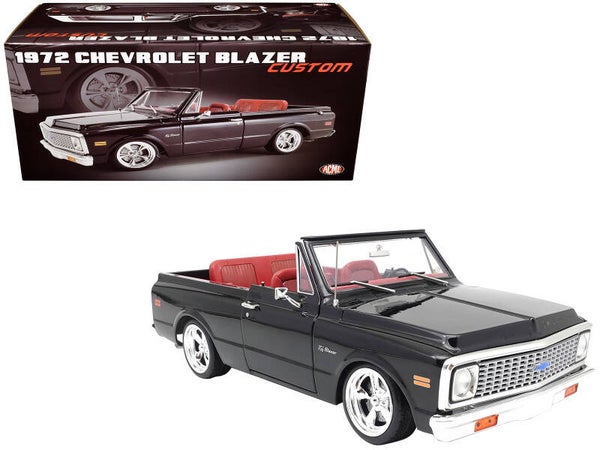1972 Chevrolet Blazer Custom Black 1/18 Scale Die cast Model - Limited Edition by ACME A1807709
