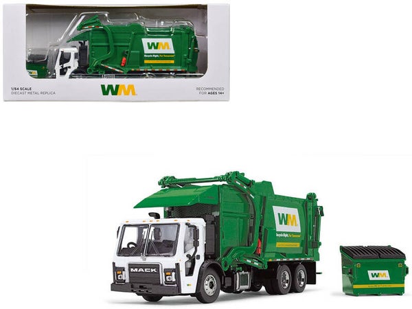 Mack LR Garbage Truck W/Front Loader 1/64 Scale Diecast Model 60-1796D