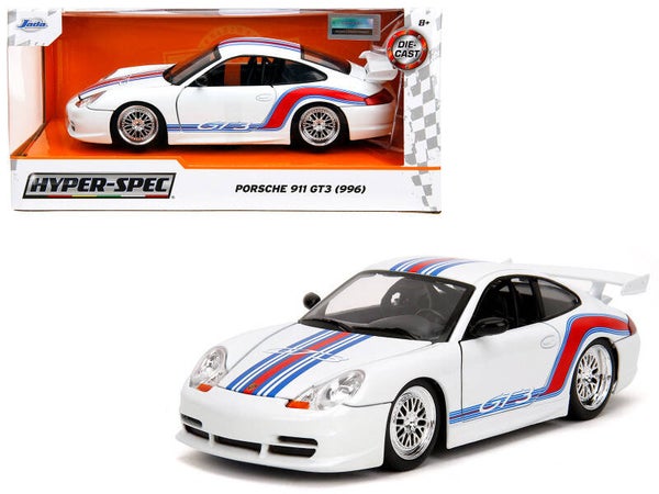 Porsche 911 GT3 (996) White 1/24 Scale Diecast Model 35491