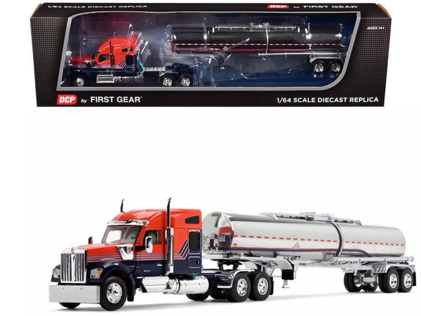 Kenworth W990 Sleeper & Tanker Trailer 1/64 Scale Diecast 60-1731