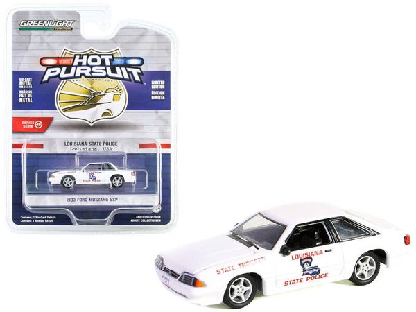 1993 Ford Mustang SSP Louisiana State Police 1/64 Die cast Model - Greenlight Limited Edition 43030C