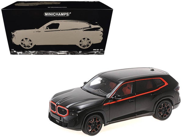 2023 BMW XM Matt Black 1/18 Scale Diecast Model 110023301