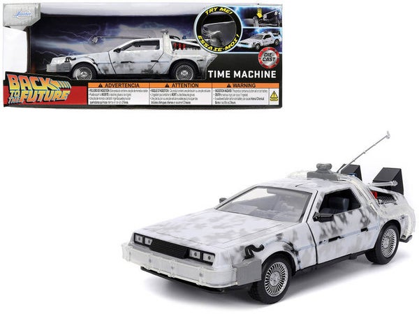 DeLorean Time Machine Frost Version W/Lights 1/24 Scale Diecast Model 36145