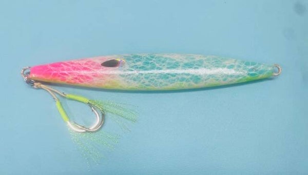 Pink and Blue Glow Slow Pitch Jig 7oz