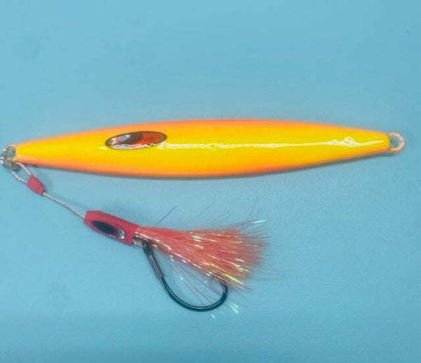 Yellow and Red Slow Pitch Jig 7oz