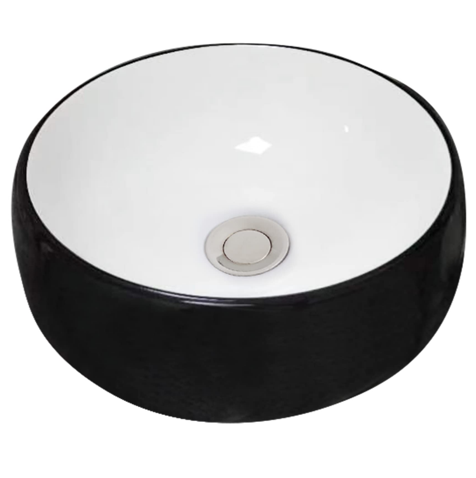 Modern round porcelain sink