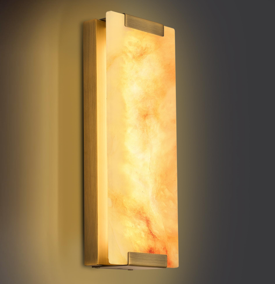 Alabaster Wall Scones