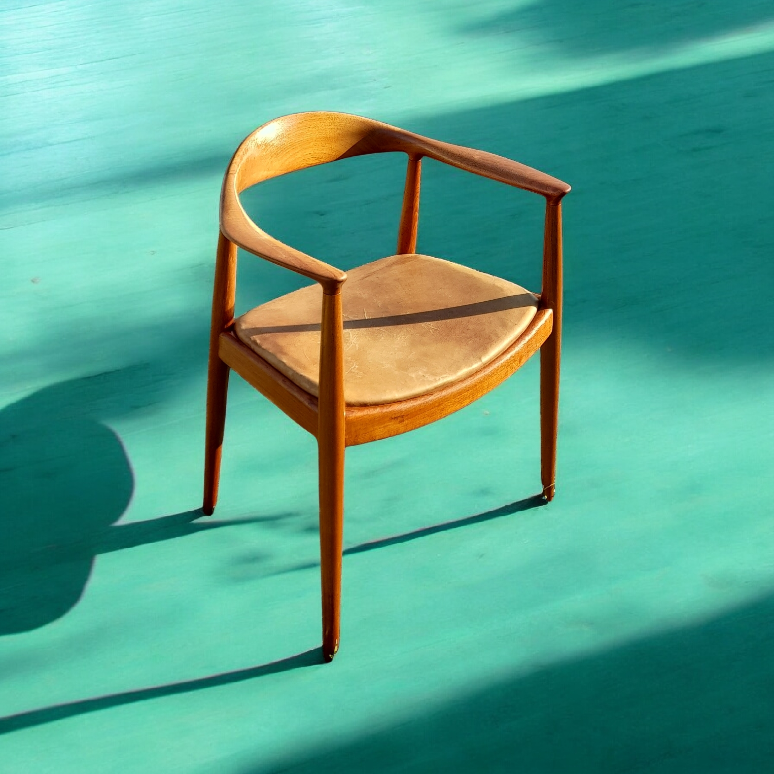 Hans J. Wegner Teak Stuhl "the Chair"