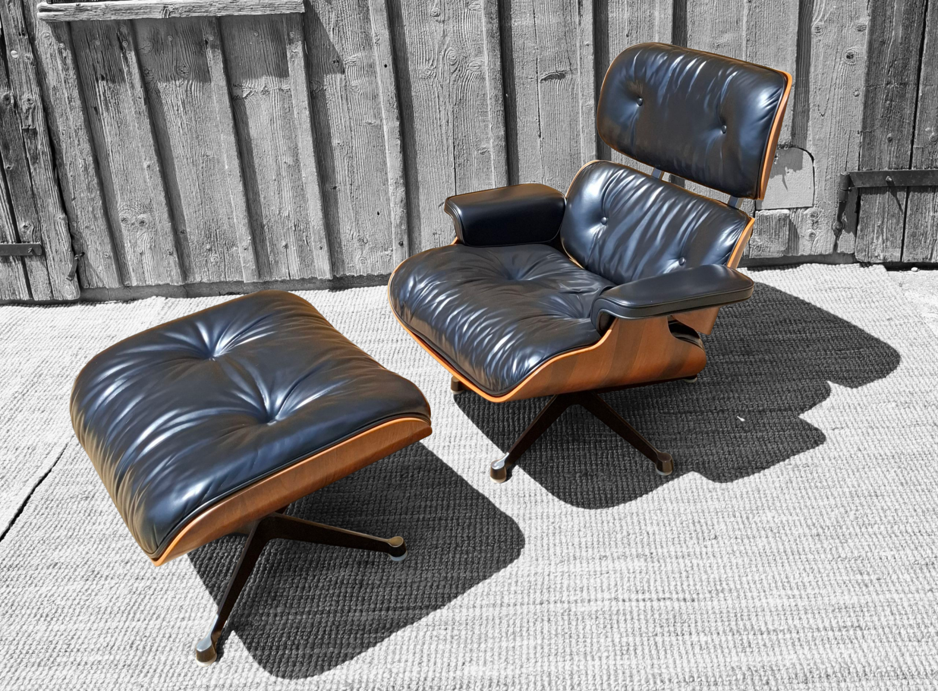 Eames Lounge Chair Rio Palisander Vitra 1974   restauriert