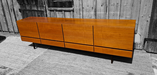 Mid Century Sideboard Möbelgenossenschaft Basel Wallnuss
