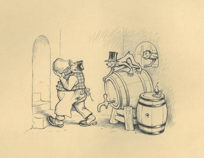 Tekening van Fips en Jokko of de weggelopen apen 04 van Carl Storch