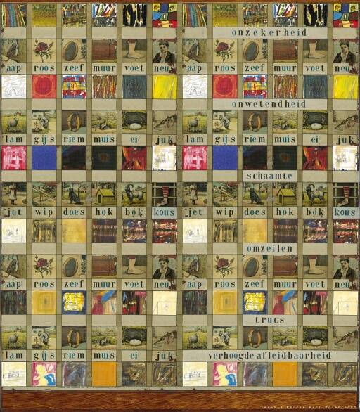 groot leerbord lagere scholen, aap. noot. mies r.k.j.w. tilburg.