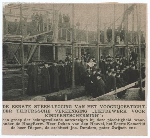 De bouw van Huize Nazareth waarvan de eerste steenlegging in 2016 was.